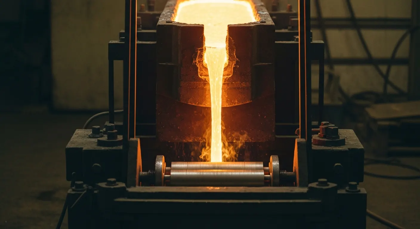 Odlewanie ciągłe - jak przebiega proces od ciekłego metalu do gotowego pasma