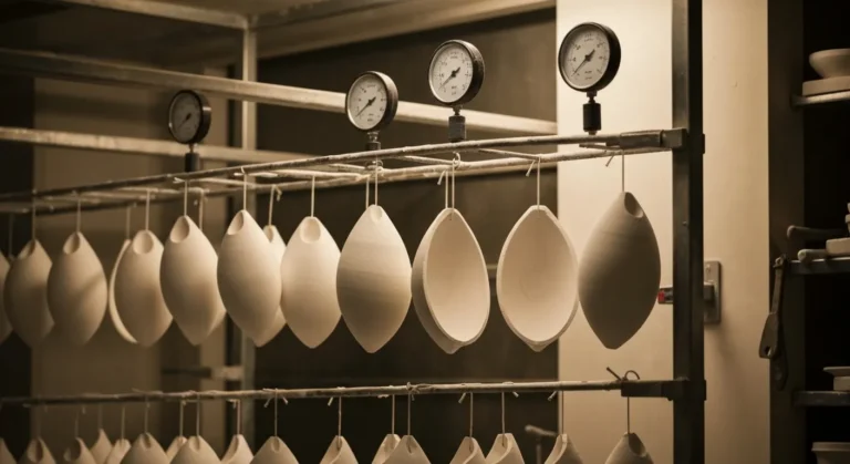 Suszenie form ceramicznych - wilgotność, temperatura i czas między warstwami